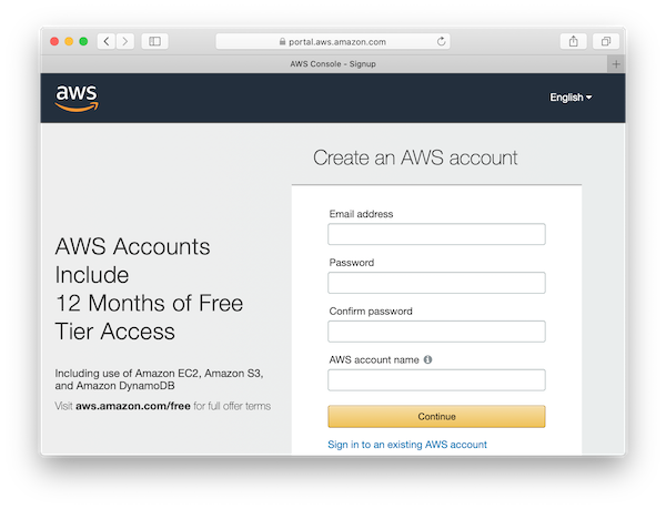 AWS - Create your AWS account