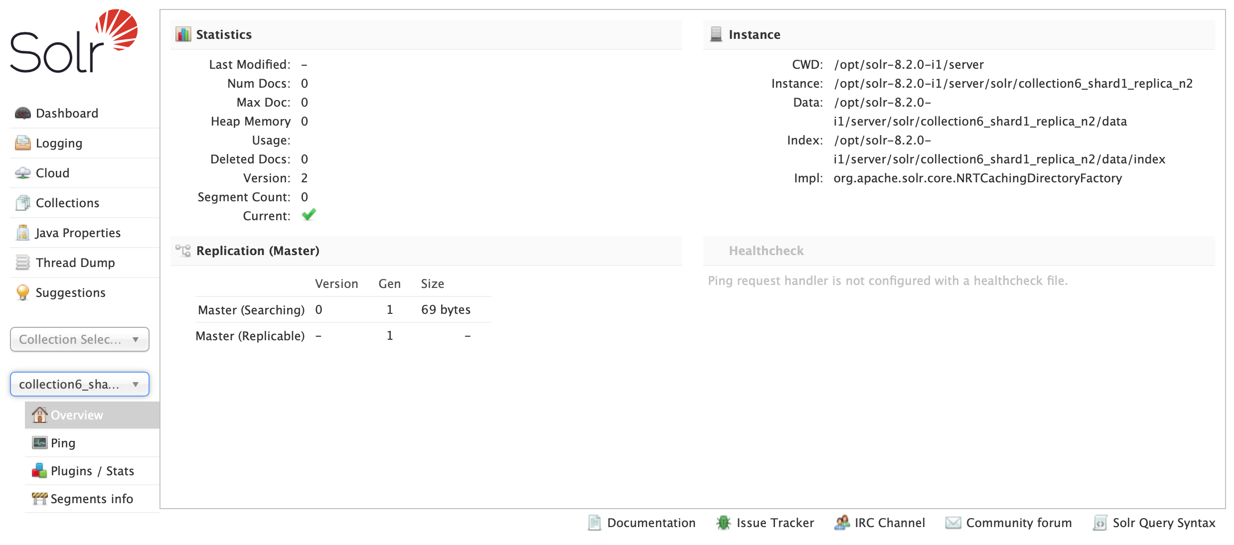 Apache Solr - collection6-shard1